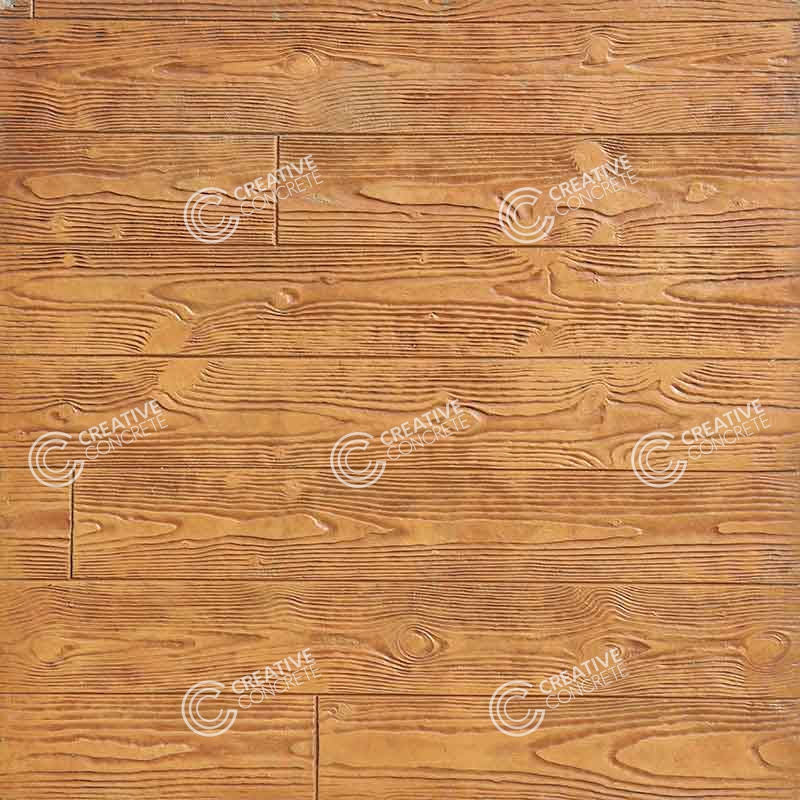 Wood Plank Stamped Concrete by Creative Concrete Concepts