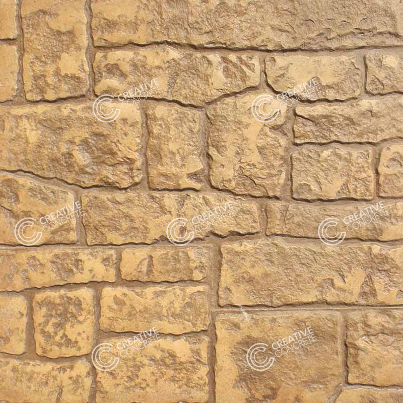 Random Cobble Stone Patterns Stamped Concrete by Creative Concrete Concepts