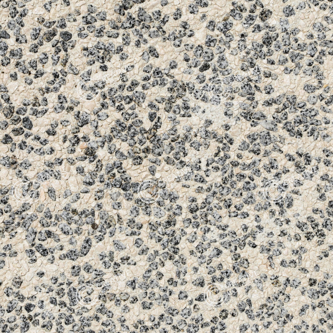 Granite PaveCrete 500: 001 Snow White (W)- Exposed Aggregate Samples CCC